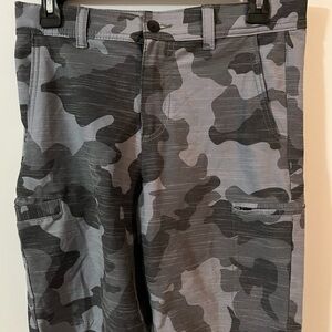 Urban pipeline 16 regular kids, cargo shorts Gray Camouflage lightweight